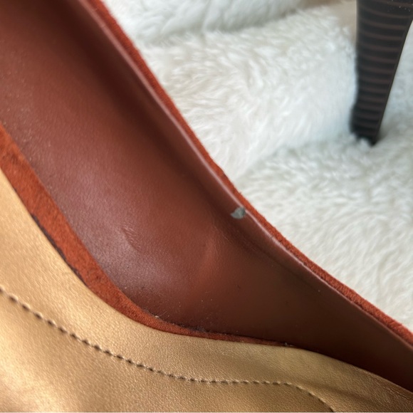APT 9 Burnt Orange Suede Oval Toe Platform Pumps, Size 8 - Picture 12 of 12